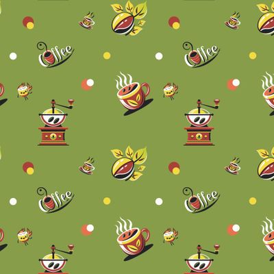 кофе ретро фисташка оливковый