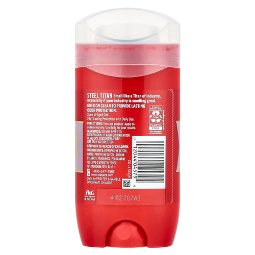 Old Spice, Дезодорант Steel Titan, состаренный дуб, 85 г (3 унции)