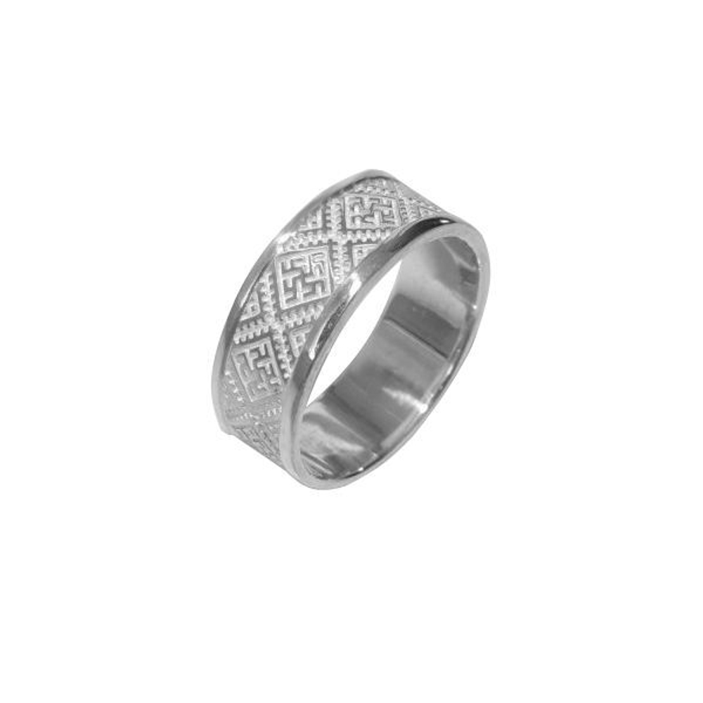 Славянское кольцо-оберег Цветок папоротника МОС-20-20