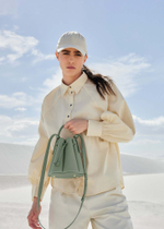 Сумка Polene Numéro Huit Mini EDITION TEXTURED SAGE