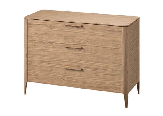 Комод Type oak 3 ящика ширина 120 см (натуральный дуб)