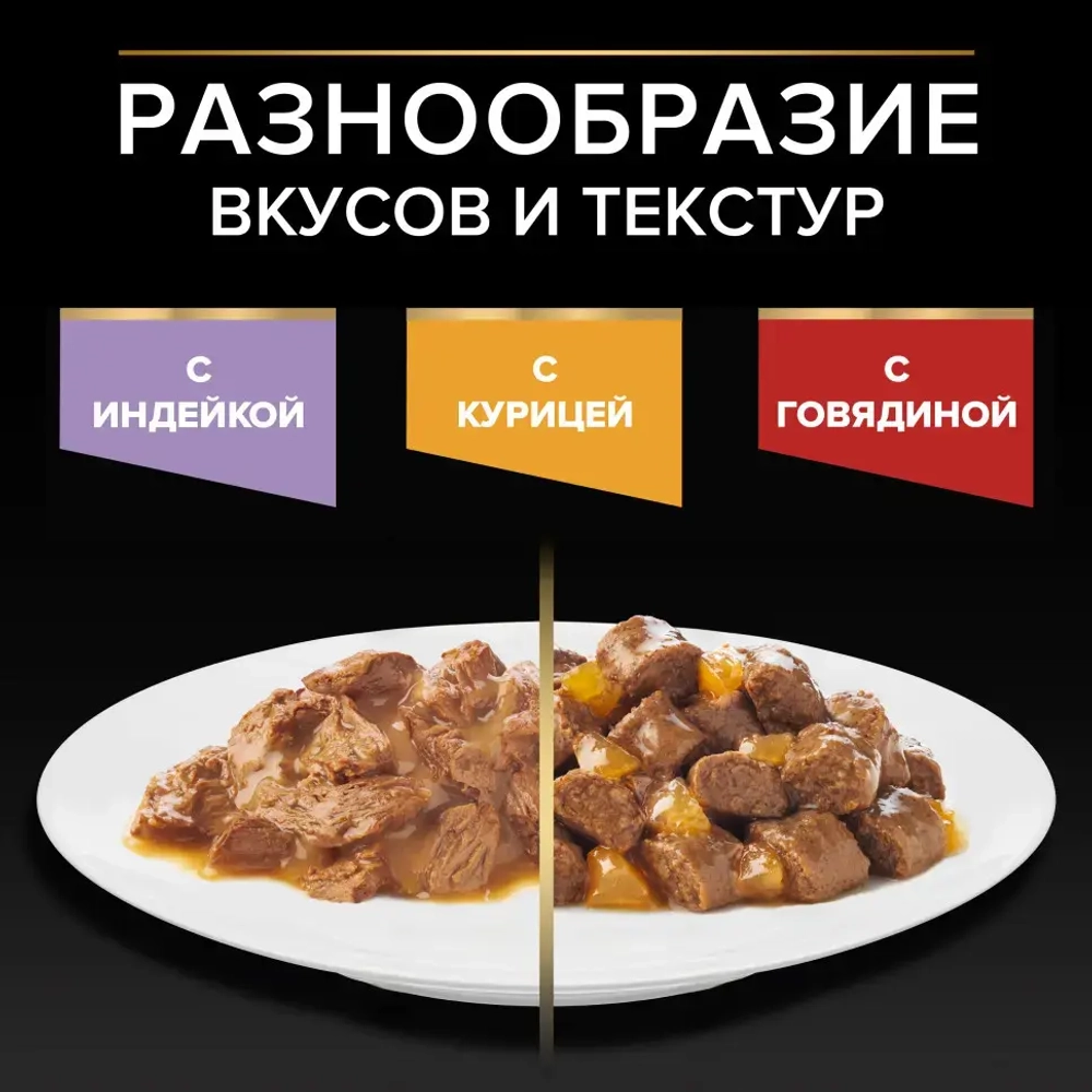 Pro plan 85 г пауч влажный  корм для котят, с индейкой в соусе