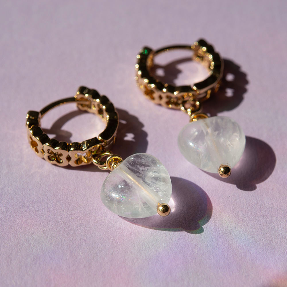 Швензы-кольца "Клевер" 14*4мм, позолота