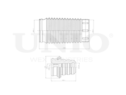 Комплект пыльник и отбойник UNIO DUC-50066