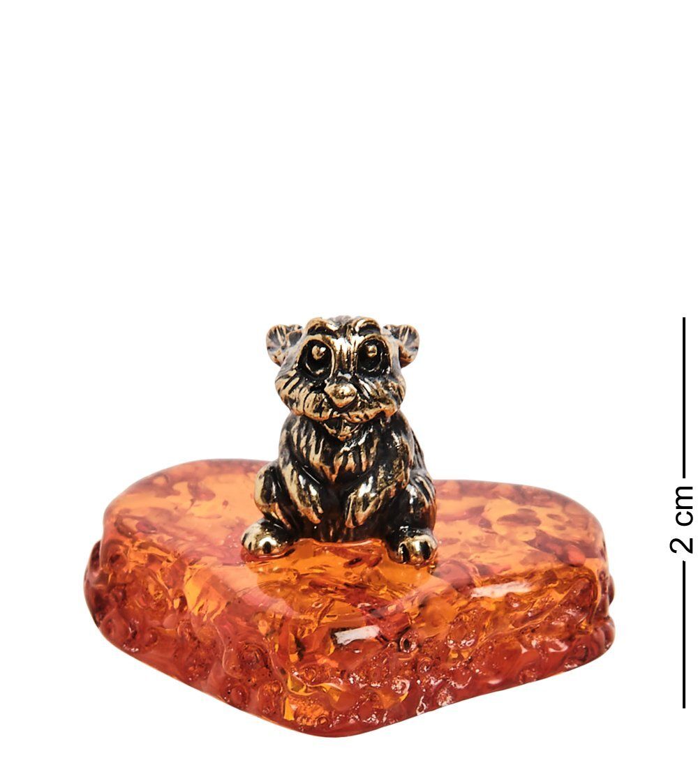 AM-2750 Фигурка «Зайчонок Нано» (латунь, янтарь)