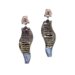 Серьги пусеты из акрила.