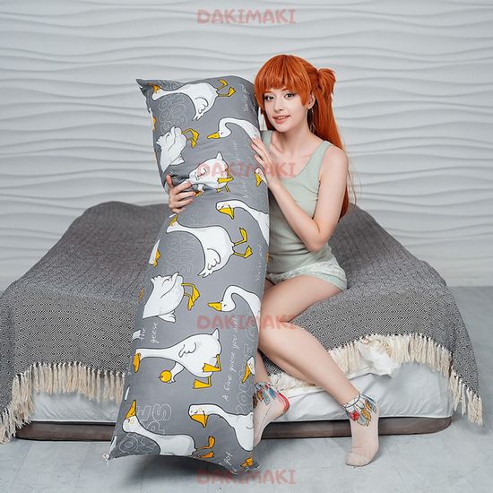 Дакимакура подушка гусь обнимусь длинная арт. 0017