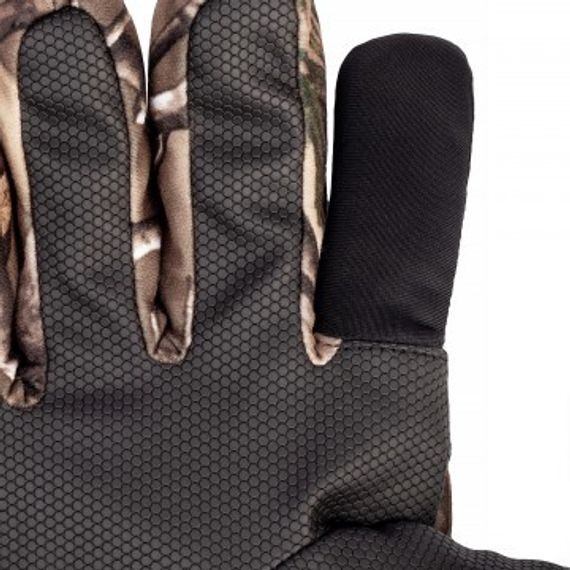 Перчатки Helios охотничьи утепленные КМФ лес р. XL