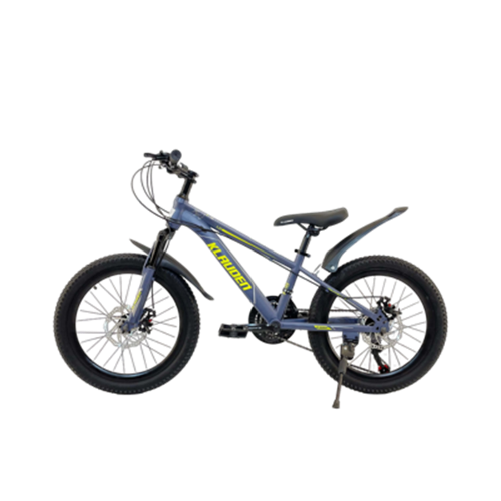 Велосипед Klauden 20" 21скор (стальная рама, диск. тормоз) Сине-желтый (KL-20-3)