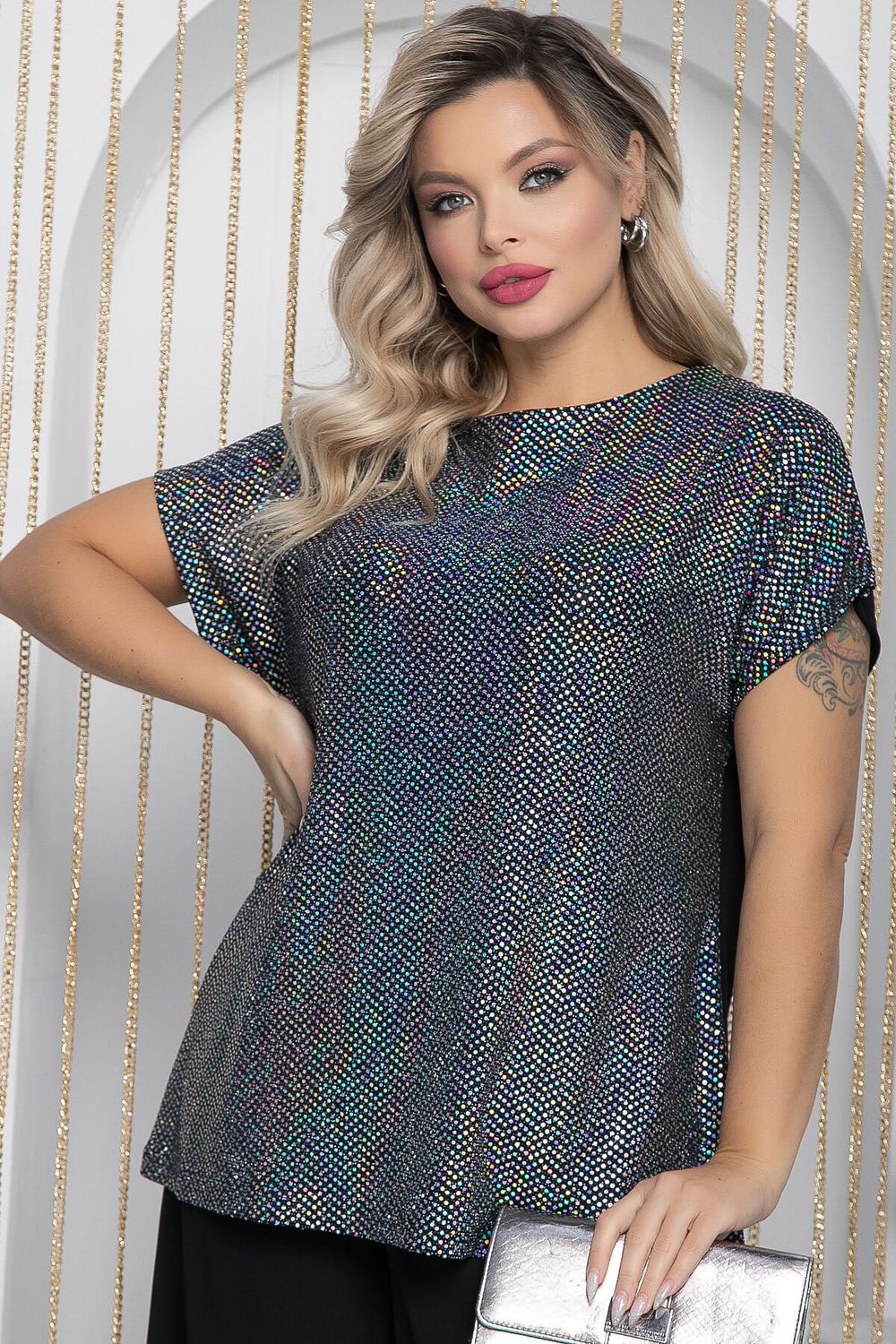 Блуза Золотая рыбка (хамелеон) Б12092 LT Collection