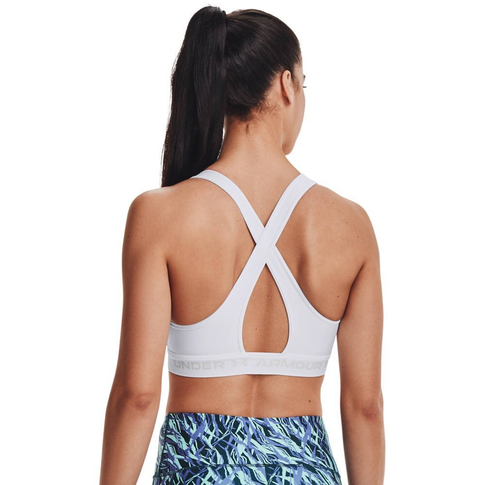 Теннисный бюстгальтер Under Armour Crossback Mid Bra - White