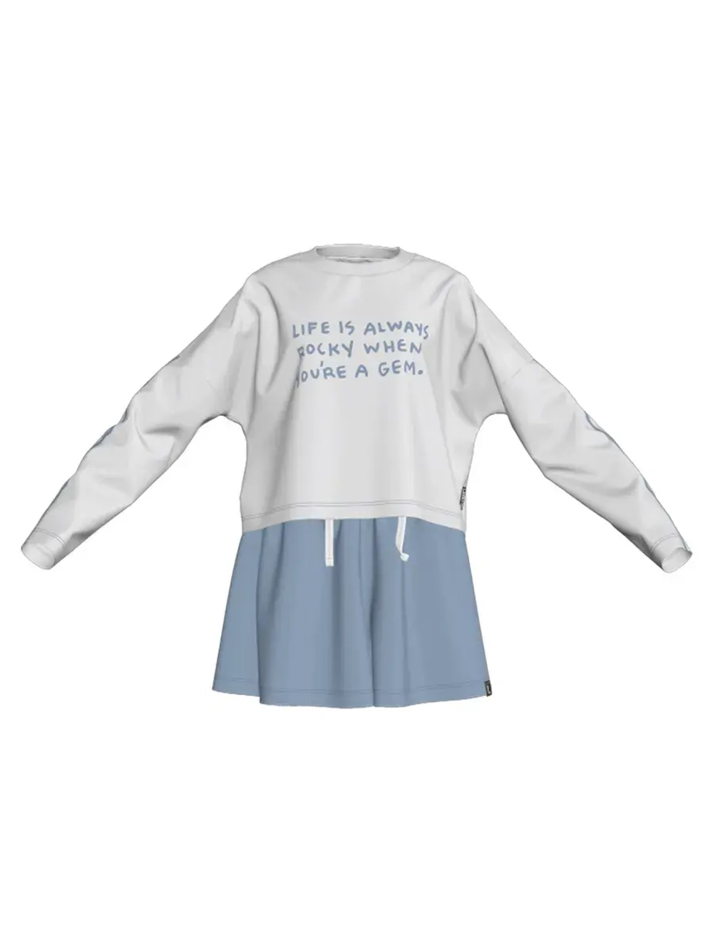 Осенний костюм для девочки, лонгслив и шорты