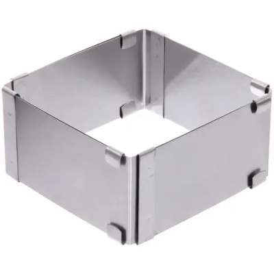 Форма для салата регулируемая «Квадрат»10*10*5см (до 17см)