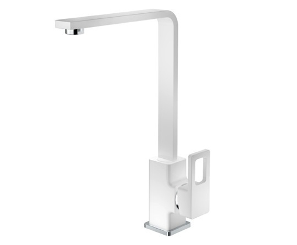 353523-F Смес. для кухни Г-обр. КВ. (белый) ViEiR (10/1шт)