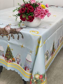 Скатерть НОВЫЙ ГОД 150/220 ЛИКВИ!