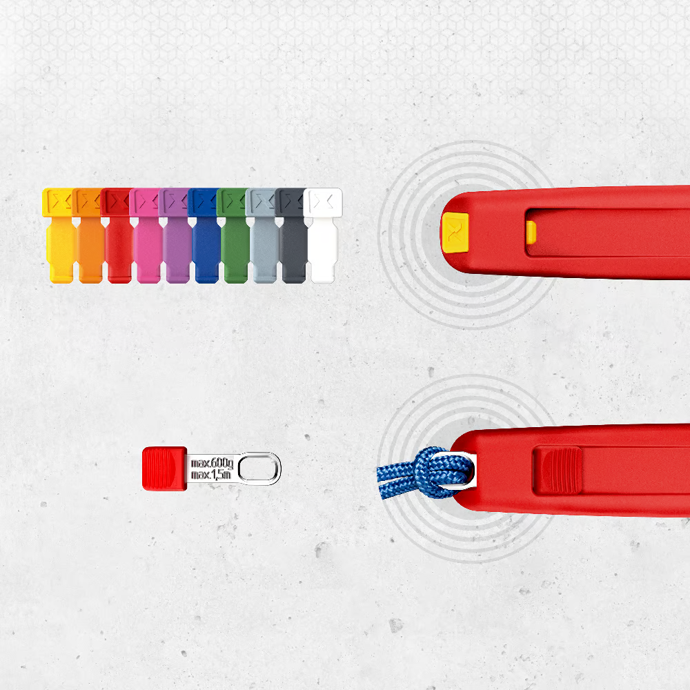 Зажимы TetheredTool и клипсы ColorCode KNIPEX 006306TCR