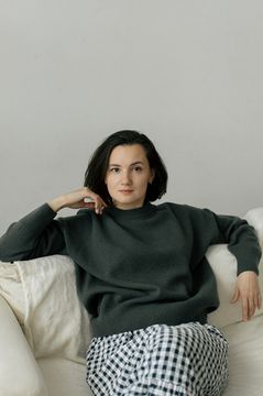 Джемпер Л.Т., 100% шерсть ягнёнка, цвет гора.