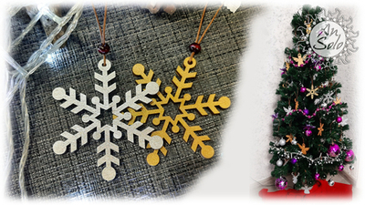 Елочные игрушки "Снежинки" 5/5 шт