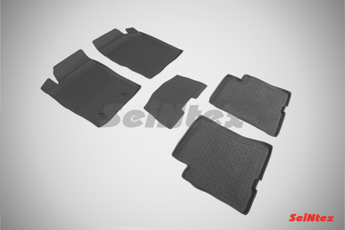 Резиновые коврики с высоким бортом для DongFeng H30 Cross 2014-н.в., Seintex.85817
