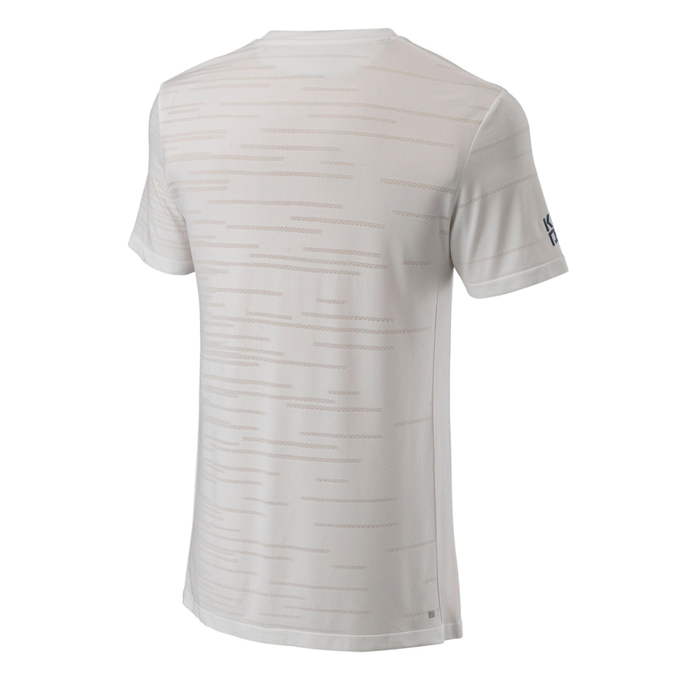 Мужское теннисное поло Wilson Rapide Seamless II T-Shirt Men - White
