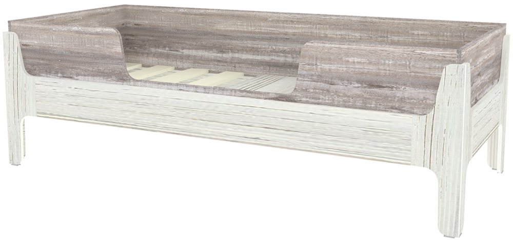 Кровать односпальная КарИВи Лотос  Винтерберг Бетон