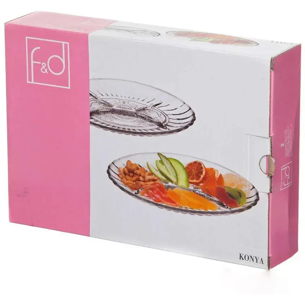 Набор блюд 2шт 26*18,5см «КОНЬЯ-ФД» 54912BBFD