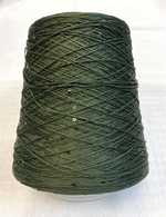 Пряжа на бобине (Италия)95% хлопок с пайетками 5% п/л 100г-450м 340г