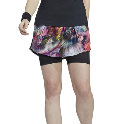 Теннисная юбка Adidas Melbourne Skirt - разноцветный/black