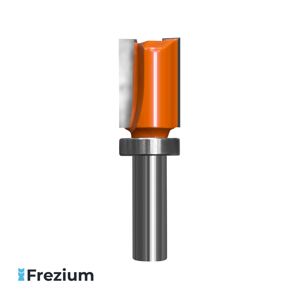 Прямая обгонная фреза с нижним подшипником по дереву &quot;Frezium&quot; (14x8x20x51; PF-119-8)