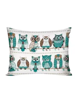 Постельное белье Полисатин Мечта "Owl" 1,5-сп  Наволочка 50х70 см 1 шт Простынь на резинке 90x200 смПододеяльник 145x215 см