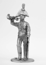 Оловянный солдатик Трубач Орденского кирасирского полка, 1802-1803 гг