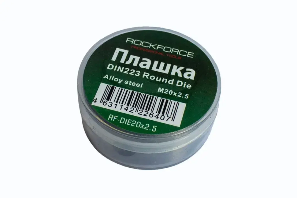 Плашка M20x2.5, в пластиковом футляре RockForce##Rock FORCE RF-DIE20x2.5