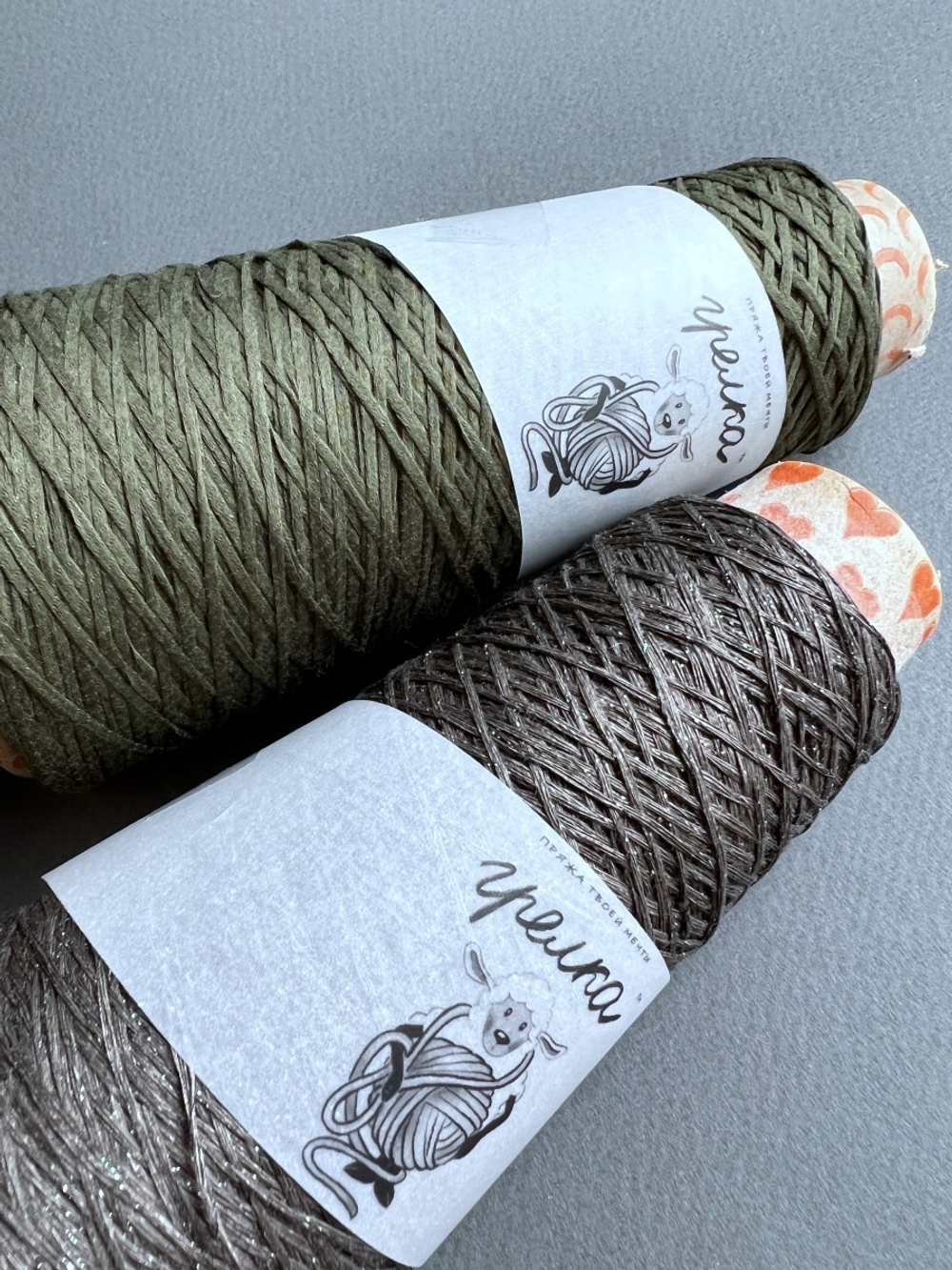 Пряжа ленточка плоская хлопковая