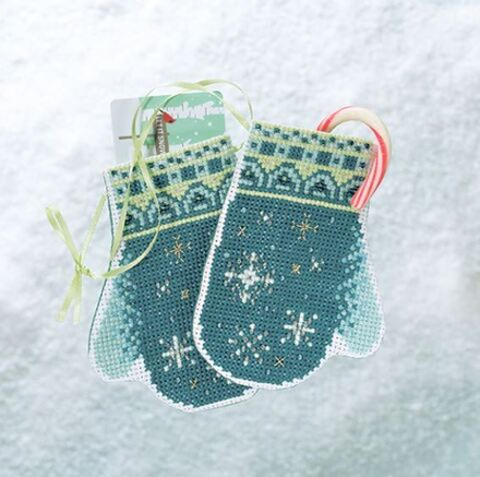 Набор для вышивания "Варежки со снежинками", 9 х 12 см (10005030/250824/5076867/1_США)