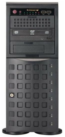 Сервер Supermicro SuperServer 7049P-TR без процессора/без ОЗУ/без накопителей/количество отсеков 3.5" hot swap: 8/2 x 1280 Вт/LAN 1 Гбит/c
