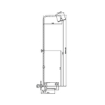 Душевая система 35к HB2424 HAIBA лейка "Тропический душ" ХРОМ