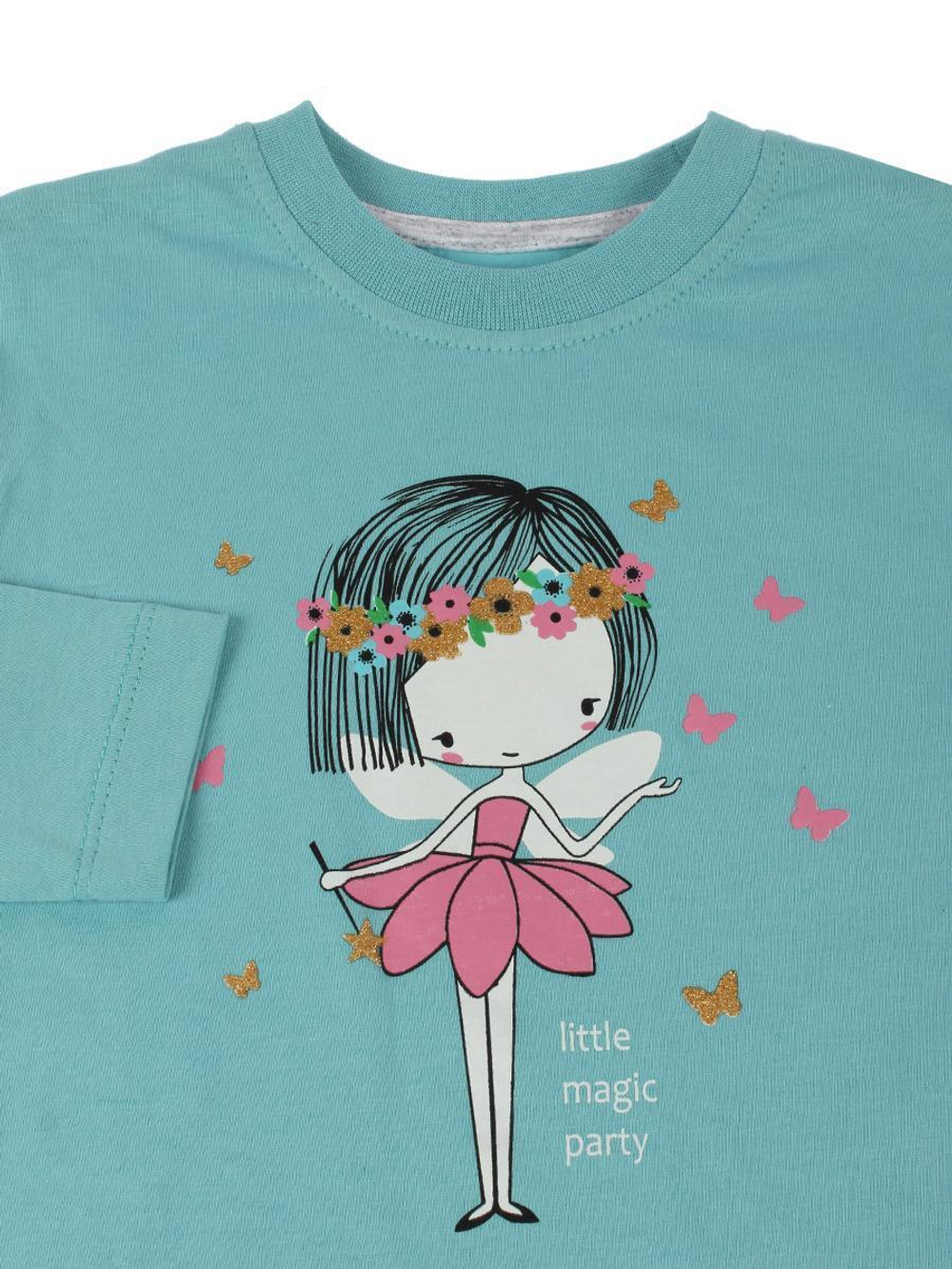 Лонгслив д/дев р.104 бир (Такро) 1435K-3/6