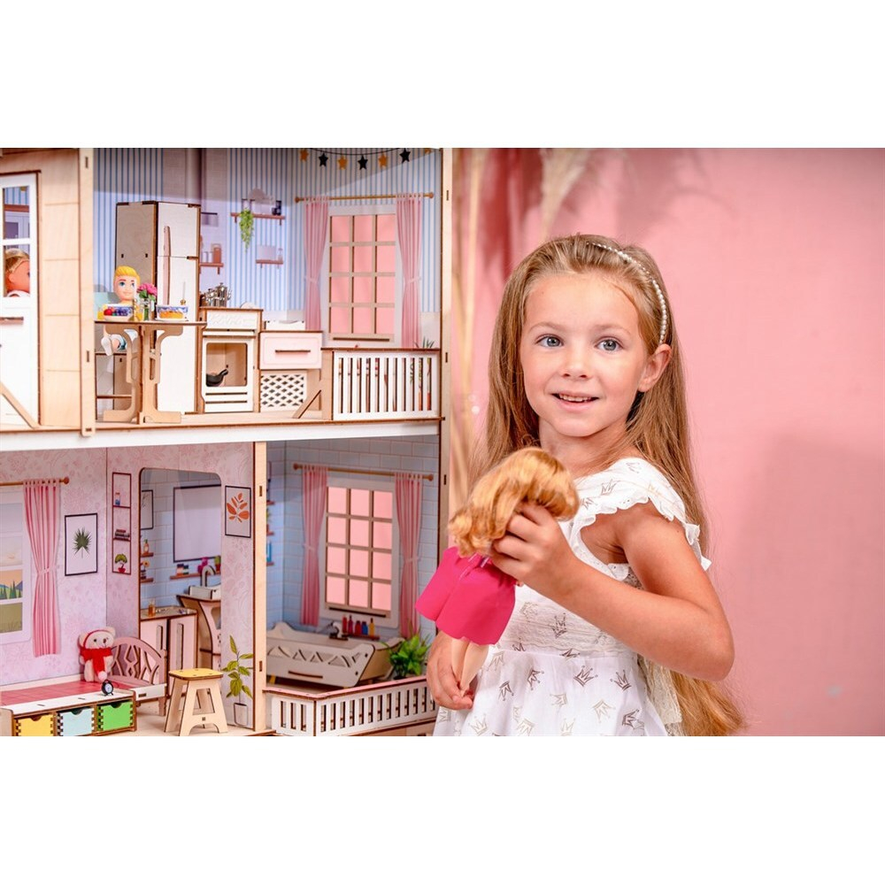 Кукольный домик/для кукол/Игрушечный дом/ЧУДЕСНЫЙ ДОМ для кукол до 30 см, конструктор