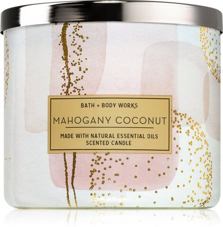Bath & Body Works Mahogany Coconut - ароматическая свеча II. /   411  g  / GTIN 667557585482