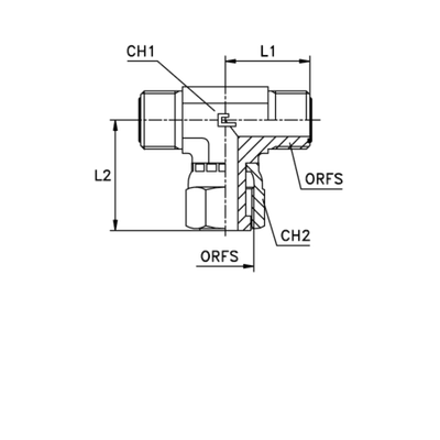 Соединение FNT D35-38 ORFS 2 (обжатая гайка)
