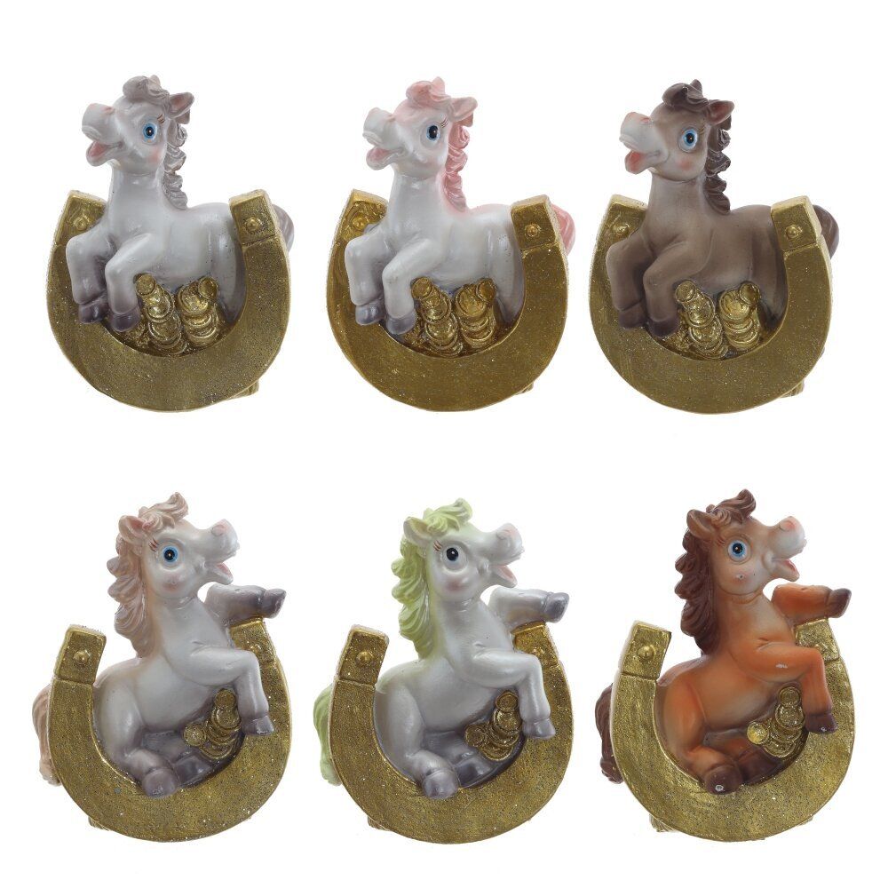 GAEM Фигурка декоративная "Лошадка", L5,5 W3,5 H7 см, 6в.