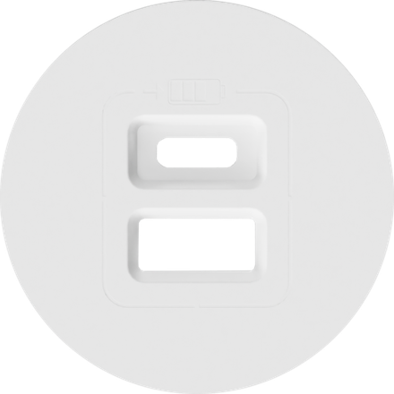 Накладка для розеток USB,  матовый белый,  серия D16