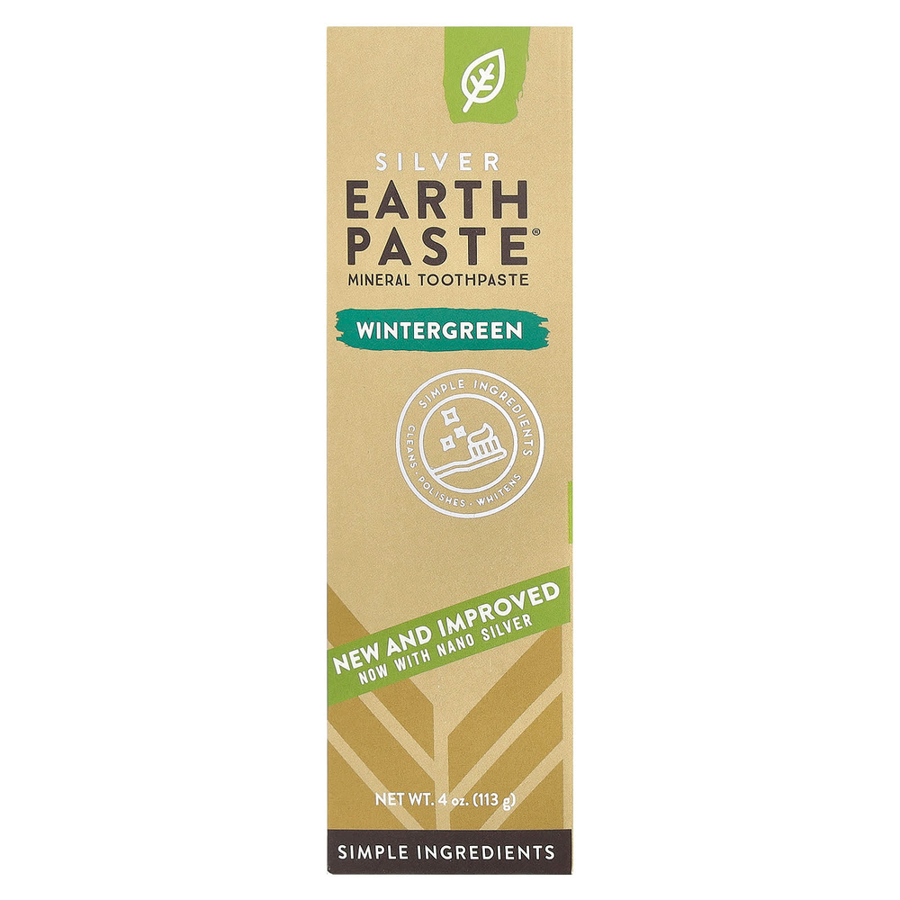 Redmond, Silver Earth Paste®, минеральная зубная паста, грушанка, 113 г (4 унции)