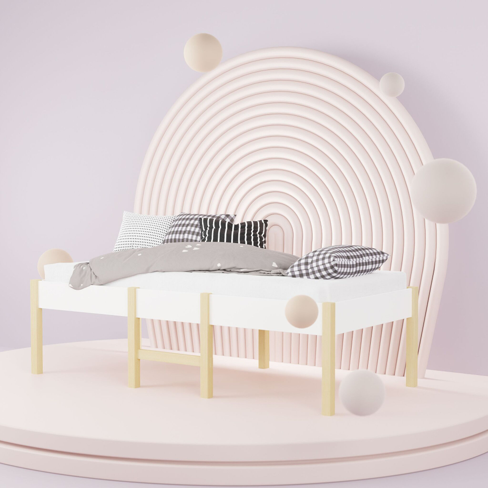 Односпальная кровать чердак 160х80 см Ами на ножках