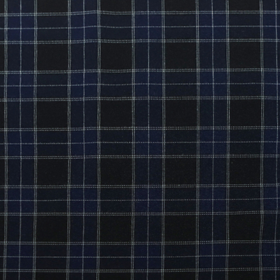 Ткань Пикачо клетка, 225 гр/м2, 150 см, тёмно-синий
