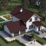 Ондулин Черепица Красный 0,95х1,95 м 1,85 м2