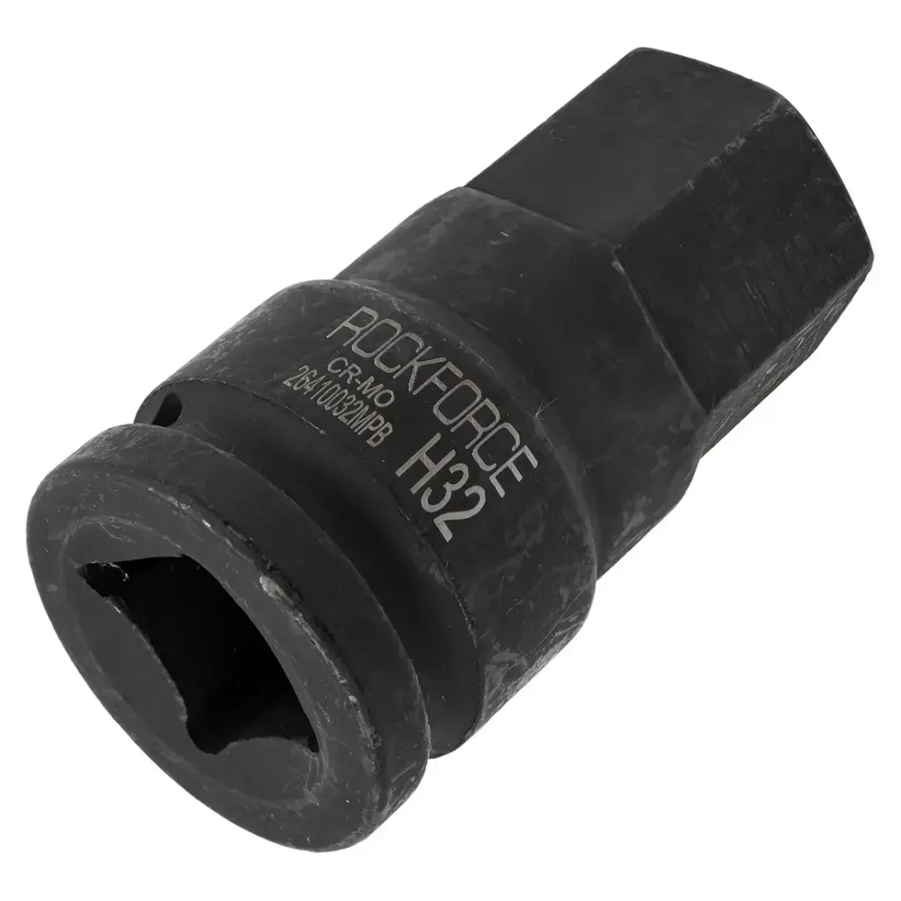 Головка-бита 32мм 3/4" 6-гранная ударная L=81мм ROCKFORCE RF-26410032MPB
