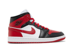 Кроссовки Jordan Air Jordan 1 Mid "Bred Toe" (Женская размерная сетка)