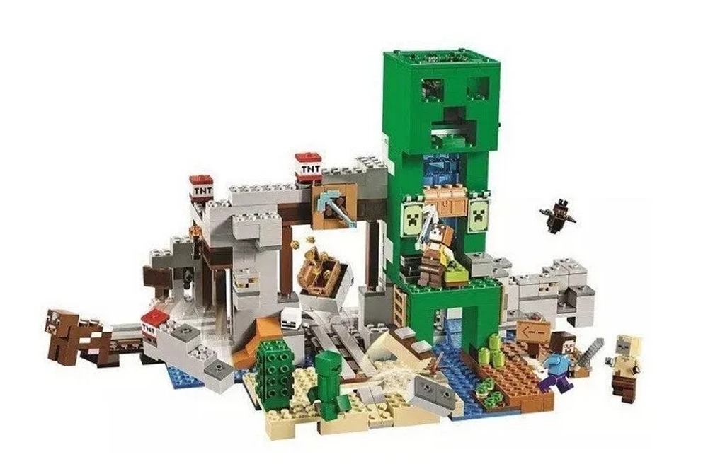 Конструктор Lepin Майнкрафт "Пещера или шахта Крипера"