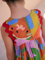 Сарафан для девочки Next AC6-222, Оранжевый, Розовый